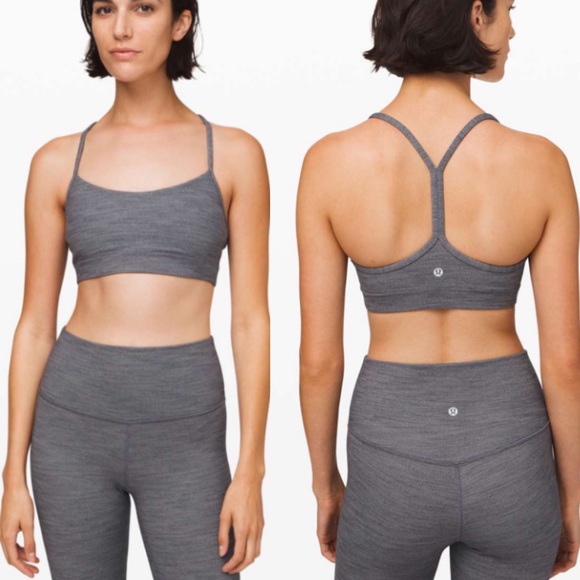 lululemon athletica Other - Lululemon Flow Y Sports Bra Nulu Herringbone Sz 6